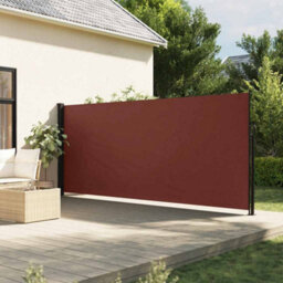 Walplus Retractable Side Awning Garden Sun Shade Canopy Gazebo For Back Door, Porch, Patio Brown 160X500 Cm - thumbnail 1