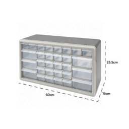 Kct 60 Plastic Multi Drawer Storage Organiser Drawers Cabinet Garage Unit Wall Mountable - thumbnail 5