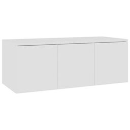 Berkfield Tv Cabinet White 80X34X30 Cm Engineered Wood - thumbnail 2