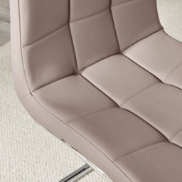 Furniturebox Uk 4 Seater Dining Set - Imperia White High Gloss Dining Table And Chairs - 4 Cappuccino Beige Murano Chairs - thumbnail 7