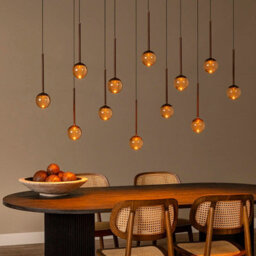 Lucide Calina Led Bar Ceiling Pendant Light Coffee - thumbnail 5