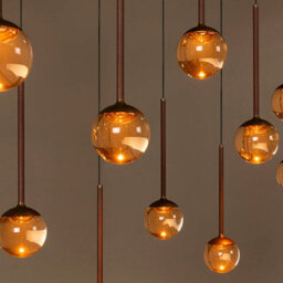 Lucide Calina Led Bar Ceiling Pendant Light Coffee - thumbnail 6