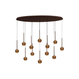 Lucide Calina Led Bar Ceiling Pendant Light Coffee - thumbnail 2
