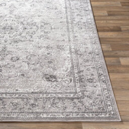 Livabliss Monte Carlo-Vintage Grey Charcoal White Traditional Boho Living Dining Bedroom Rug 200 X 275 Cm Easy Care, Non Shedding - thumbnail 5