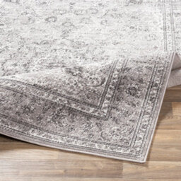 Livabliss Monte Carlo-Vintage Grey Charcoal White Traditional Boho Living Dining Bedroom Rug 200 X 275 Cm Easy Care, Non Shedding - thumbnail 4