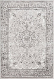 Livabliss Monte Carlo-Vintage Grey Charcoal White Traditional Boho Living Dining Bedroom Rug 200 X 275 Cm Easy Care, Non Shedding - thumbnail 1
