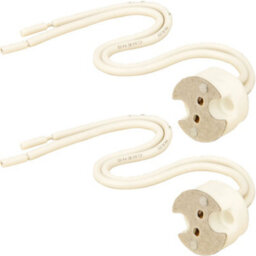 2X Mr16 Bayonet Light Bulb/lamp Fitting Ceramic Led/halogen Connector Downlight