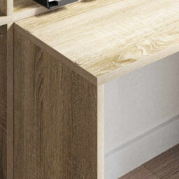 Walplus Desk With Shelf Sonoma Oak 138.5 X 55 X 143 Cm Engineered Wood - thumbnail 4