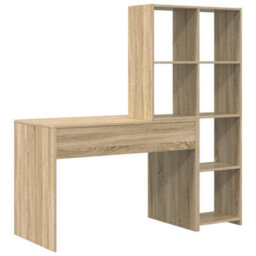 Walplus Desk With Shelf Sonoma Oak 138.5 X 55 X 143 Cm Engineered Wood - thumbnail 7