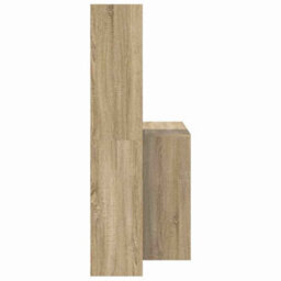 Walplus Desk With Shelf Sonoma Oak 138.5 X 55 X 143 Cm Engineered Wood - thumbnail 6