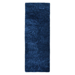 Melrose Super Soft Venus Shaggy Snuggly Plain Navy Area Runner Rug 060/200Cm - thumbnail 2