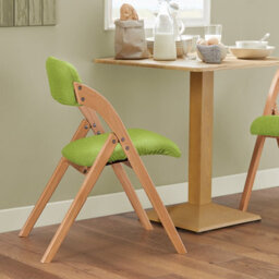 Sobuy Fst92-Grx4,set Of 4 Folding Chairs Padded Wooden Dining Office Desk Chairs Green,w47Xd51Xh78 - thumbnail 7