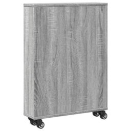 Berkfield Narrow Storage Trolley Grey Sonoma 48X13X68 Cm Engineered Wood - thumbnail 6