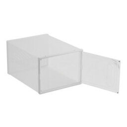 Thehotsale 12 Pcs Clear Shoe Box Plastic Stackable Shoe Storage Box With Magnetic Door 18.5Cm H X 33.5Cm W - thumbnail 4
