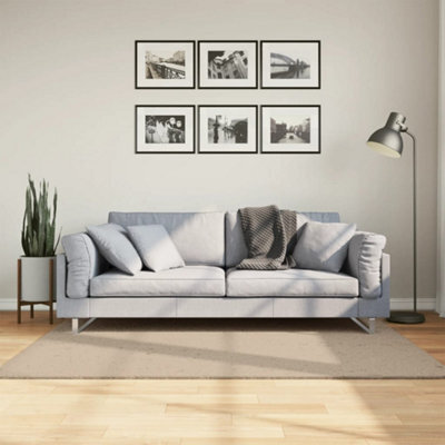 Walplus Rug Huarte Short Pile Soft And Washable Sand 120X170 Cm - image 1