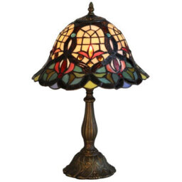 "K Living Kliving 12"" Barking E27-60W Antique Brass Tiffany Table Lamp/stained Glass Shade" - thumbnail 6