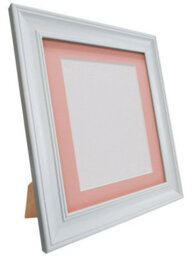 Frames By Post Scandi Vintage White Frame With Pink Mount For Image Size 7 X 5 Inch - thumbnail 4