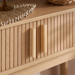 Oak Brown Axel Console Table Birlea - thumbnail 3