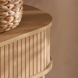 Oak Brown Axel Console Table Birlea - thumbnail 5