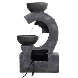 Breeins Outdoor  Electric Cascading Water Feature  Garden Layered Led Fountain Outdoor Ornament Statue Fountain 47Cm H - thumbnail 5