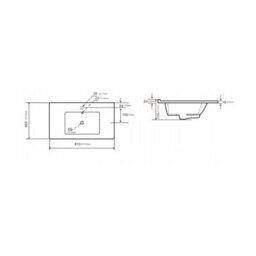 Heze Furniture Flow Bathroom Vanity Cabinet With A Basin 80Cm - Gold Craft Oak - thumbnail 8
