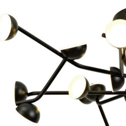 Luminosa Lighting Luminosa Adn 24 Light Ceiling, Round 65.8Cm, 72W Led, 3000K, 4600Lm, Black, 3Yrs Warranty - thumbnail 5