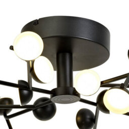 Luminosa Lighting Luminosa Adn 24 Light Ceiling, Round 65.8Cm, 72W Led, 3000K, 4600Lm, Black, 3Yrs Warranty - thumbnail 4