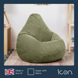 icon Dalton Kids Beanbag Corduroy Sage Green Set Of 2 - thumbnail 2