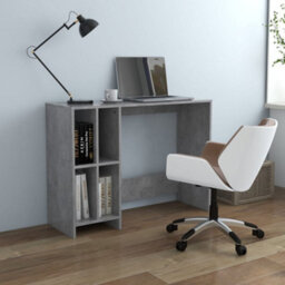 Vidaxl Notebook Desk Concrete Grey 102.5X35X75 Cm Engineered Wood Desks