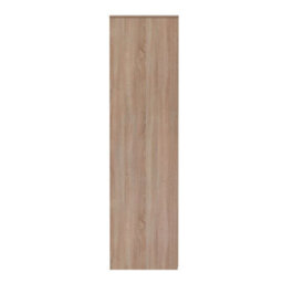 Turin 2 Door 2 Drawer Wardrobe In White Gloss & Bardolino Oak (Ready Assembled) - thumbnail 2