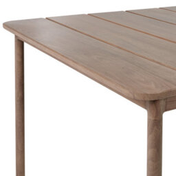 Beliani Garden Dining Table Flavia 185 Cm 96 Cm Metal Brown - thumbnail 5