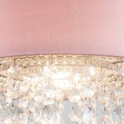 Valuelights Jesmond Pink Ceiling Droplets Shade And Bulb (D)32Cm - thumbnail 3