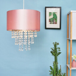 Valuelights Jesmond Pink Ceiling Droplets Shade And Bulb (D)32Cm - thumbnail 5