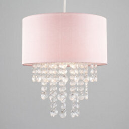 Valuelights Jesmond Pink Ceiling Droplets Shade And Bulb (D)32Cm - thumbnail 2
