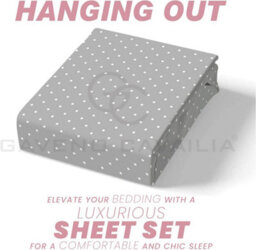 Gc Gaveno Cavailia Animal Printed Sloth Fitted Sheet Single Polka Dot Bed Sheet Set With Pillowcase - thumbnail 5