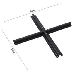 Breeins Black Outdoor Garden Patio Cantilever Parasol Patio Umbrellas For Backyard And Pool With Fillable Base And Cross Base - thumbnail 8