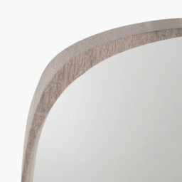 Pacific Lifestyle Grey Oak Wood Veneer Teardrop Shaped Wall Mirror - thumbnail 4