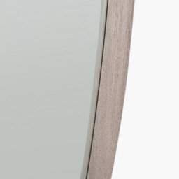 Pacific Lifestyle Grey Oak Wood Veneer Teardrop Shaped Wall Mirror - thumbnail 5