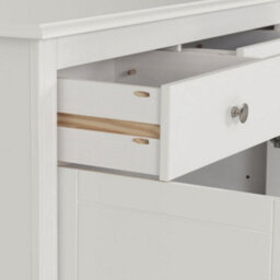 Seconique Stratford 2 Door 2 Drawer Sideboard White Shabby Chic - thumbnail 4