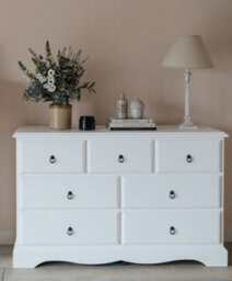 Statement Furniture Romance True White 3 Over 4 Chest Of Drawers - thumbnail 1