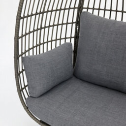 Home Detail Antalya Egg Chair With Grey Cushions, Dark Grey - thumbnail 8
