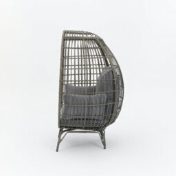 Home Detail Antalya Egg Chair With Grey Cushions, Dark Grey - thumbnail 5
