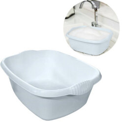 KetoPlastics White 2 Piece Kitchen Set - Large Dish Drainer And Rectangle Washing Up Bowl - thumbnail 5