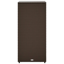 Walplus Garden Storage Cabinet Brown 50X55X115 Cm Poly Rattan - thumbnail 8