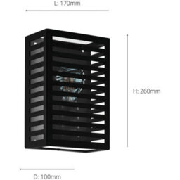 Loops 2 Pack Elegant Modern Black Indoor Wall Light For Home Decor - Model 900136 - thumbnail 5