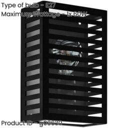 Loops 2 Pack Elegant Modern Black Indoor Wall Light For Home Decor - Model 900136 - thumbnail 2