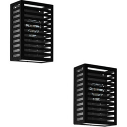 Loops 2 Pack Elegant Modern Black Indoor Wall Light For Home Decor - Model 900136 - thumbnail 1