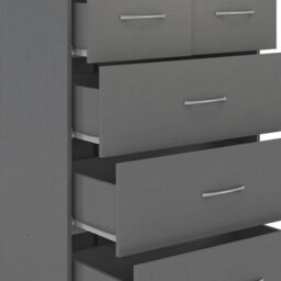 Seconique Nevada 3+2 Drawer Chest 3D Effect Grey - thumbnail 6