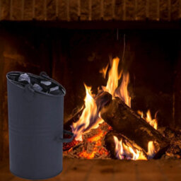 Trendi Heavy Duty Anthracite Coal Hod Black High Quality Fireplace Coal Scuttle With Handle - thumbnail 2