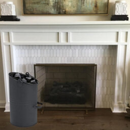 Trendi Heavy Duty Anthracite Coal Hod Black High Quality Fireplace Coal Scuttle With Handle - thumbnail 3